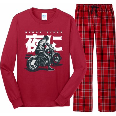 Night Rider Japanese Biker Long Sleeve Pajama Set