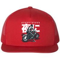 Night Rider Japanese Biker Flatbill Hat