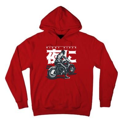 Night Rider Japanese Biker Tall Hoodie