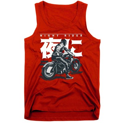 Night Rider Japanese Biker Tank Top