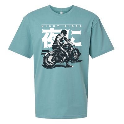 Night Rider Japanese Biker Sueded Cloud Jersey T-Shirt