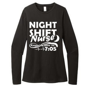 Night Shift Nurse Womens CVC Long Sleeve Shirt