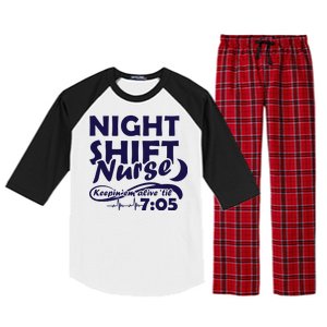 Night Shift Nurse Raglan Sleeve Pajama Set