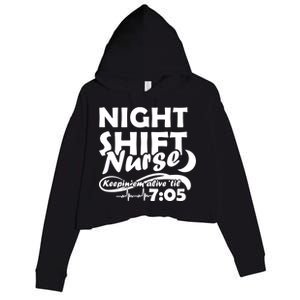 Night Shift Nurse Crop Fleece Hoodie