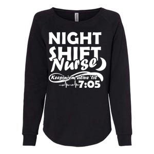 Night Shift Nurse Womens California Wash Sweatshirt