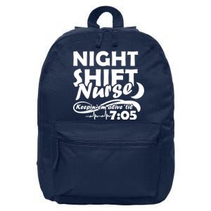 Night Shift Nurse 16 in Basic Backpack