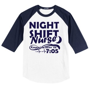 Night Shift Nurse Baseball Sleeve Shirt