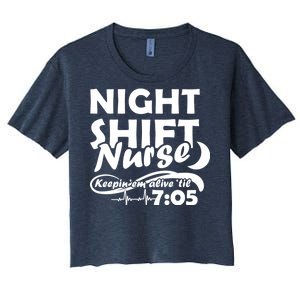 Night Shift Nurse Women's Crop Top Tee