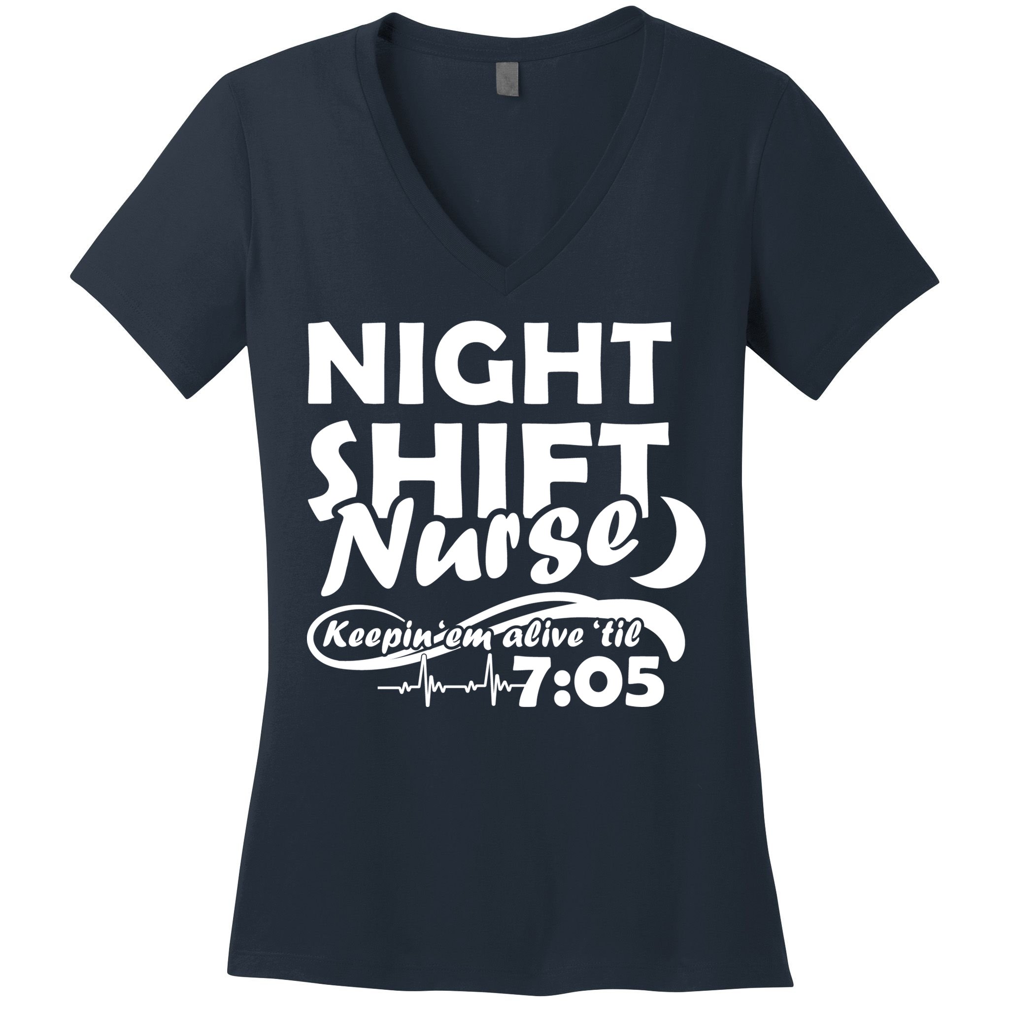 Night Shift Nurse Women's V-Neck T-Shirt