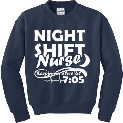 Night Shift Nurse Kids Sweatshirt