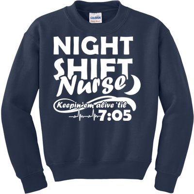 Night Shift Nurse Kids Sweatshirt