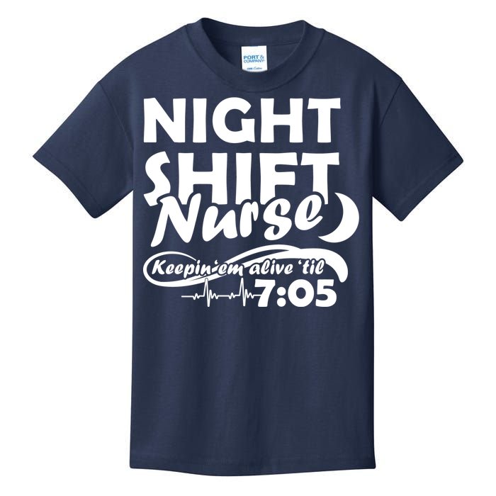 Night Shift Nurse Kids T-Shirt