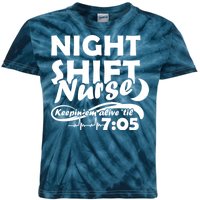 Night Shift Nurse Kids Tie-Dye T-Shirt