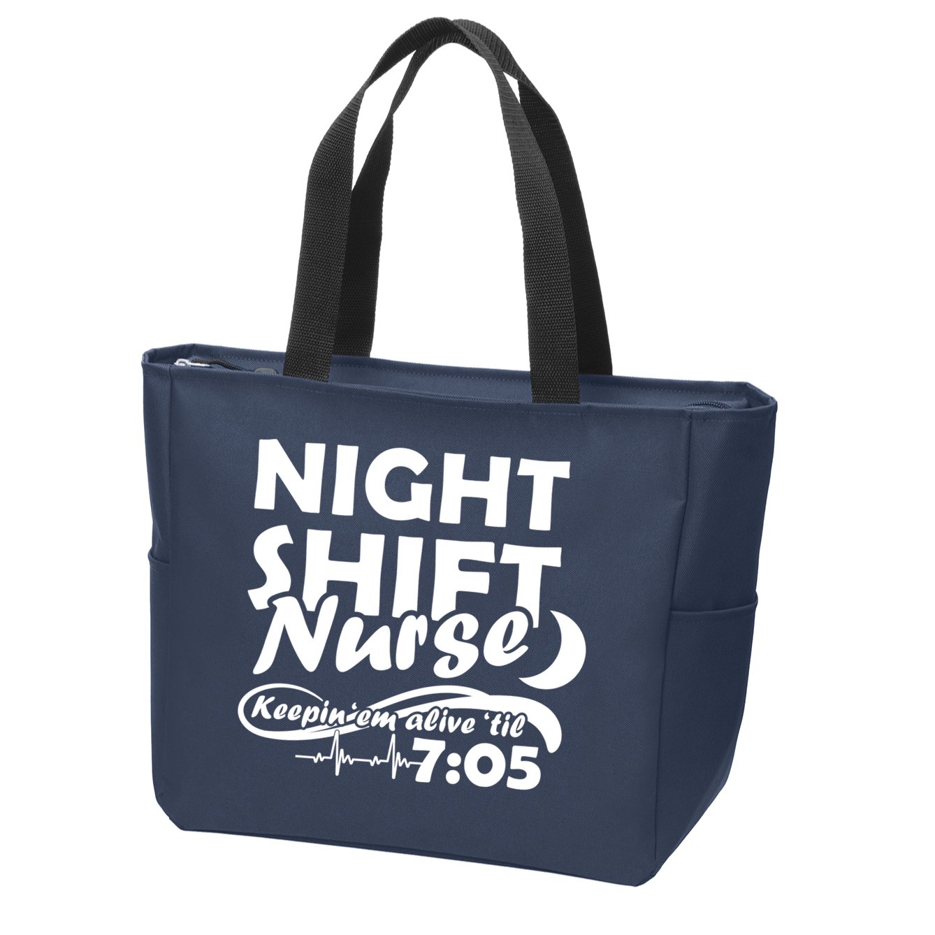 Night Shift Nurse Zip Tote Bag