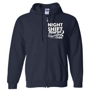 Night Shift Nurse Full Zip Hoodie