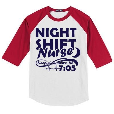 Night Shift Nurse Kids Colorblock Raglan Jersey