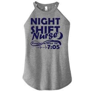 Night Shift Nurse Women's Perfect Tri Rocker Tank