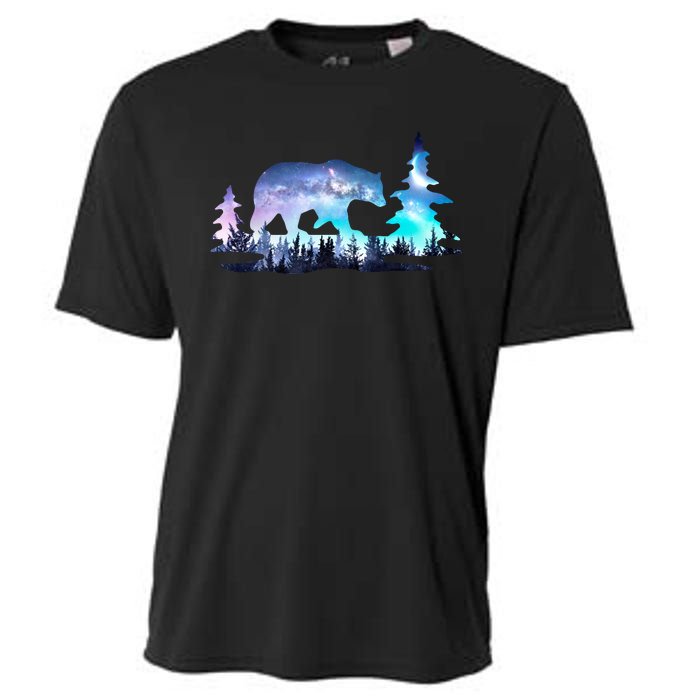 Night Sky Wilderness Bear Cooling Performance Crew T-Shirt