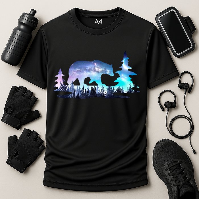 Night Sky Wilderness Bear Cooling Performance Crew T-Shirt