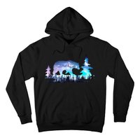 Night Sky Wilderness Bear Hoodie