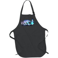 Night Sky Wilderness Bear Full-Length Apron With Pockets