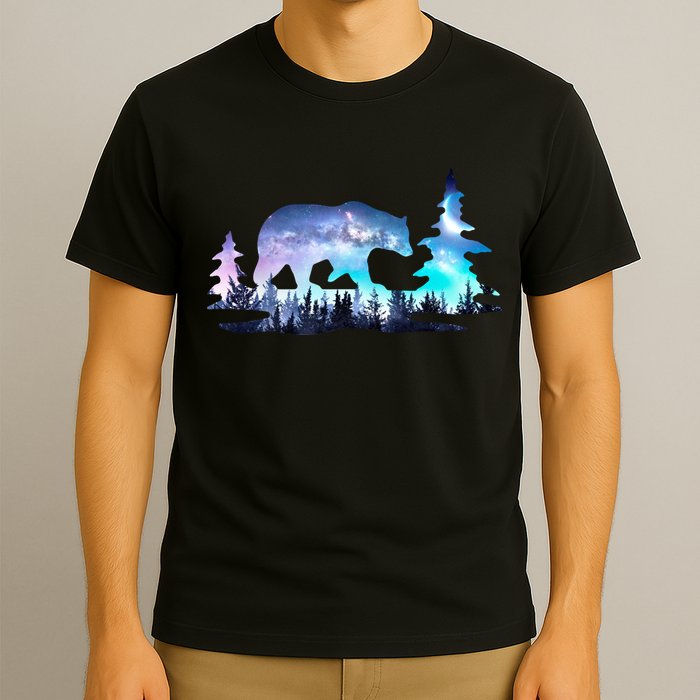 Night Sky Wilderness Bear T-Shirt