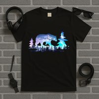 Night Sky Wilderness Bear T-Shirt