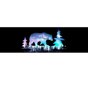 Night Sky Wilderness Bear Bumper Sticker