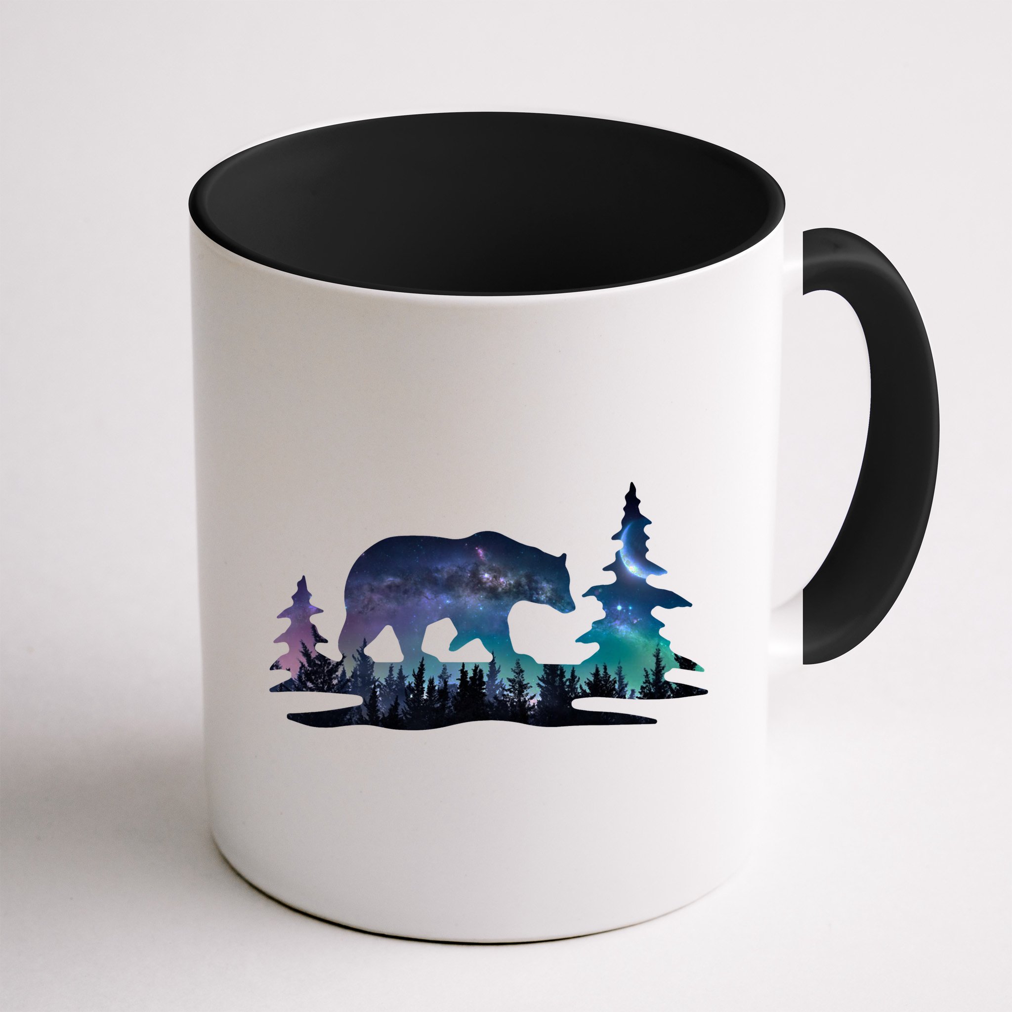 Night Sky Wilderness Bear Mug