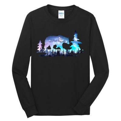 Night Sky Wilderness Bear Tall Long Sleeve T-Shirt