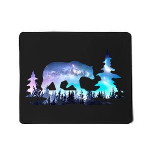 Night Sky Wilderness Bear Mousepad