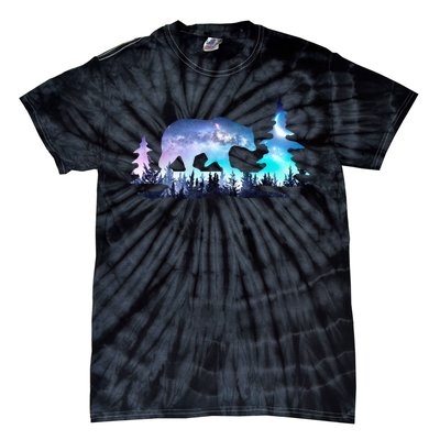 Night Sky Wilderness Bear Tie-Dye T-Shirt