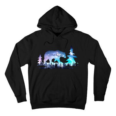 Night Sky Wilderness Bear Tall Hoodie