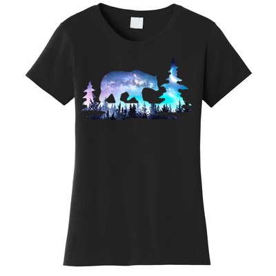 Night Sky Wilderness Bear Women's T-Shirt