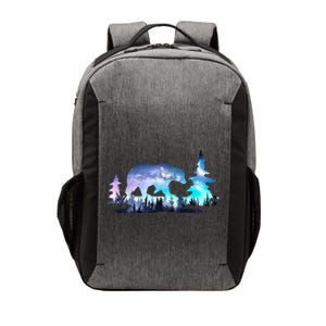 Night Sky Wilderness Bear Vector Backpack