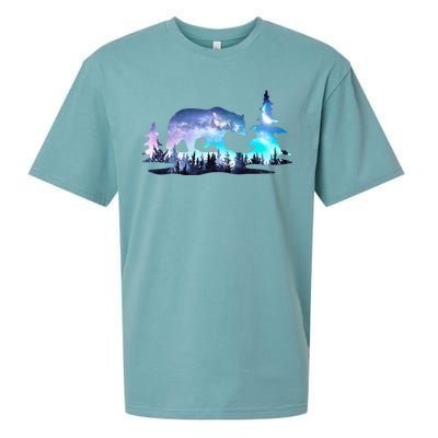 Night Sky Wilderness Bear Sueded Cloud Jersey T-Shirt