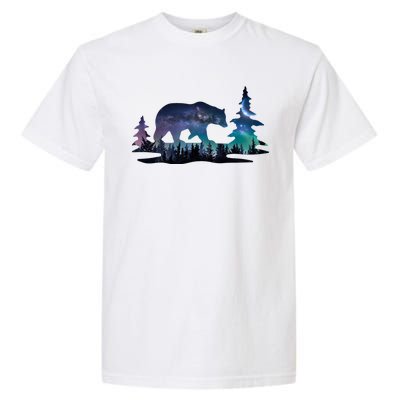 Night Sky Wilderness Bear Garment-Dyed Heavyweight T-Shirt