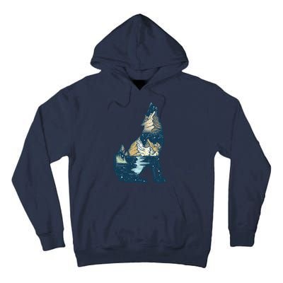 Night Wolf Wilderness Tall Hoodie