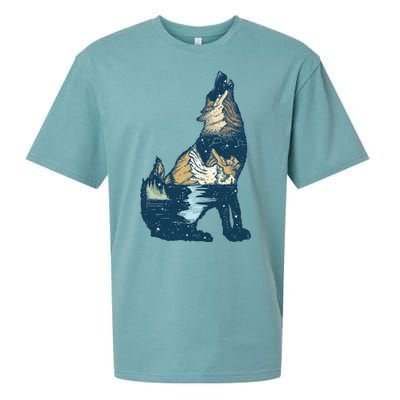 Night Wolf Wilderness Sueded Cloud Jersey T-Shirt