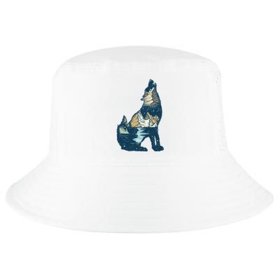 Night Wolf Wilderness Cool Comfort Performance Bucket Hat