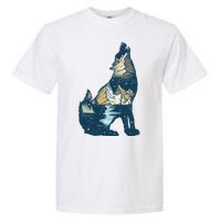 Night Wolf Wilderness Garment-Dyed Heavyweight T-Shirt