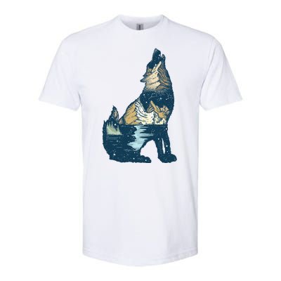 Night Wolf Wilderness Softstyle CVC T-Shirt