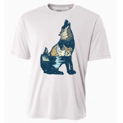 Night Wolf Wilderness Cooling Performance Crew T-Shirt