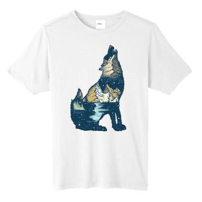 Night Wolf Wilderness Tall Fusion ChromaSoft Performance T-Shirt