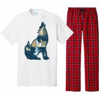 Night Wolf Wilderness Pajama Set