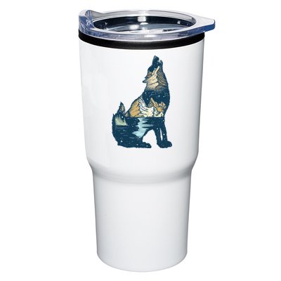 Night Wolf Wilderness Tumbler