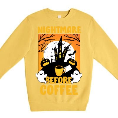 Nightmare Before Coffee Premium Crewneck Sweatshirt