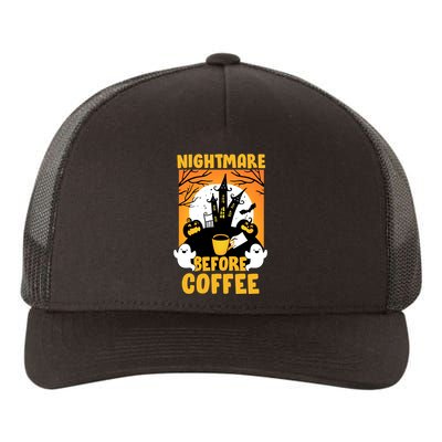 Nightmare Before Coffee Yupoong Adult 5-Panel Trucker Hat