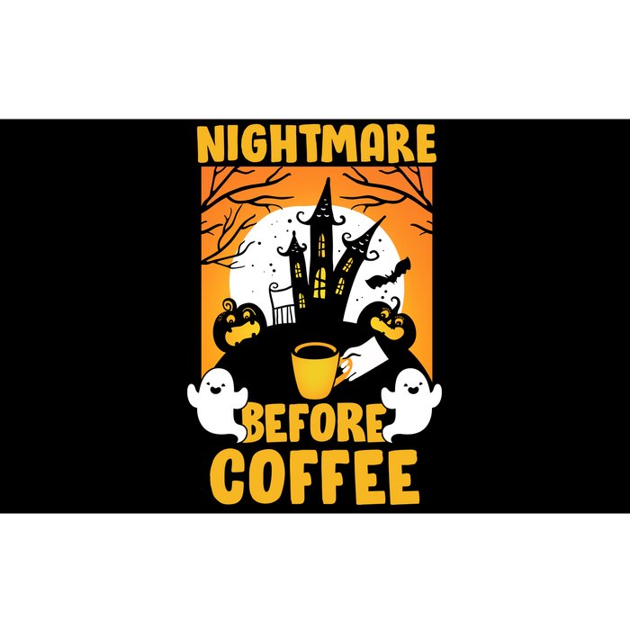 Nightmare Before Coffee Bumper Sticker