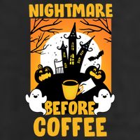 Nightmare Before Coffee Adult Drive Performance Visor